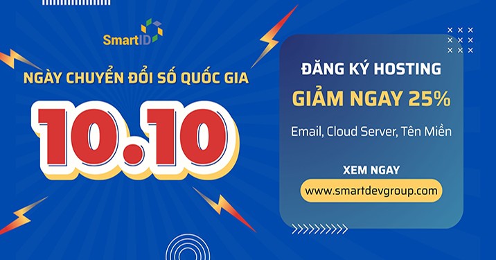 SmartID hưởng ứng Ngày Chuyển Đổi Số Quốc Gia 10/10 ưu đãi đặc biệt 