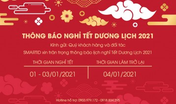 THÔNG BÁO NGHỈ TẾT DƯƠNG LỊCH 2021