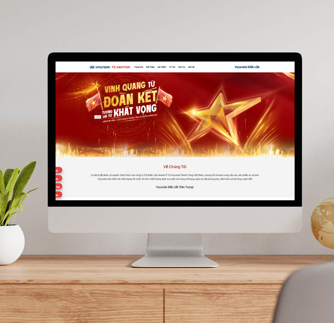 Thiết kế website bán ôtô Hyundai