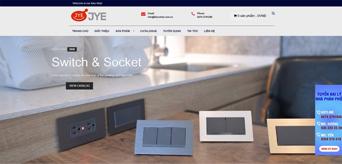 Thiết kế website điện Kiều Nhất