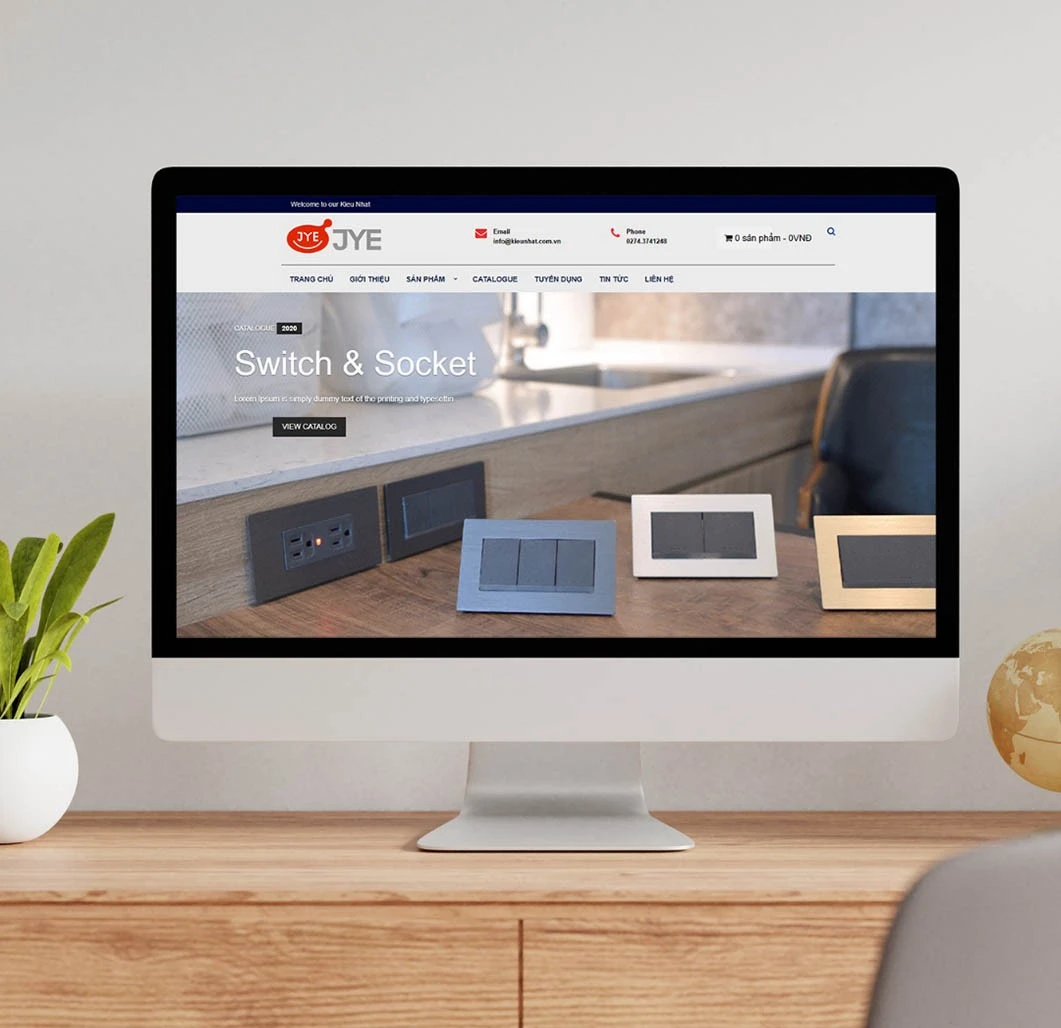 Thiết kế website điện Kiều Nhất